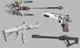 3d model high stylised weapon sword 3d props armor 3d cosplay assets gun dagger