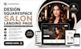 design squarespace salon landing page