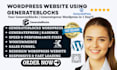 build fast loading wordpress website using generateblocks and generatepress