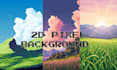 create 2d pixel art environments, 8 bit animation, 16 bit tilesets backgrounds