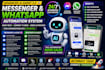 create advanced ai agent for messenger and whatsapp automation