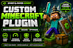 develop custom minecraft spigot or paper plugins fast