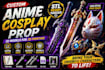 create custom anime cosplay prop stl files for 3d printing