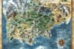 draw illustrate medieval fantasy and sci fi map