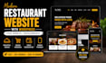 create a modern restaurant website with wordpress or wocommerce, food website