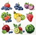 paint any fruit or vegetable with watercolors