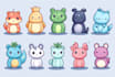 create cute kawaii cartoon character illustration