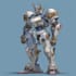 draw amazing character mecha robot illustration