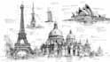 create urban sketches and architectural illustrations