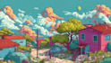 draw a cartoon illustration