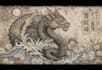 drawing a tattoo design in japanese style
