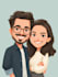 draw beautiful couples caricature