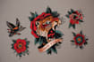 create american traditional tattoo style design