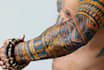 create your custom tribal polynesian tattoo sleeve