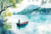 do a watercolor illustration