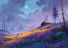 create stylized environment concept art, fantasy background