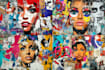 create a unique street pop art collage