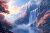 do fantasy background and landscape