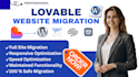 migrate convert figma, lovable, squarespace, weebly, wix to wordpress web
