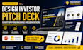 design startup pitch deck, investor presentation, fundraising deck