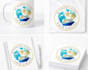 design unique tropical boat ship logo