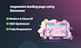 design a responsive landing page using elementor
