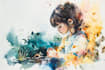 design  a watercolor illustration