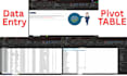do data entry, copypaste, cleaning and pivot table dashboard