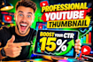 design youtube thumbnail professionaly