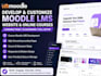 develop moodle lms website online course landing page customization classroom
