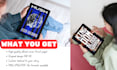 create a custom book cover with no ai
