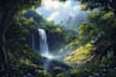 do fantasy background and landscape