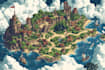 create fantasy map of a fictional world