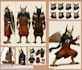 create a complex character design sheet