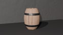 create low poly props fos games barrels, crates, etc