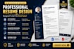 design a modern ats friendly resume CV in canva