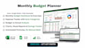 create monthly budget planner spreadsheet, dashboards, expenses tracker, excel