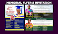 design professional funeral poster obituary flyer fast