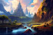 design amazing fantasy landscape