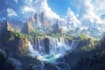 fantasy concept landscape illustrations
