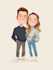 do couple caricature illustration for you