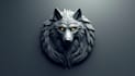 do unique modern low wolf head 3d logo design 1 day