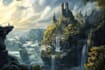 fantasy concept landscape illustrations