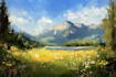 create beautiful hand painted landscapes