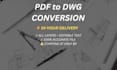 convert PDF to dwg autocad conversion with layers in 24 hour