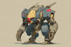 do mecha robot character design