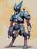 do anime style mecha robot illustrations