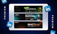 design premium linkedin banner