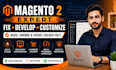 fix develop customize and optimize magento 2 website bugs errors issues