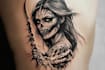 draw custom armor tattoo illustration medieval style